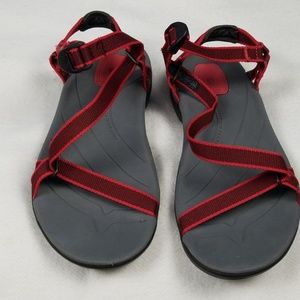 Mint Red Teva sport shoes